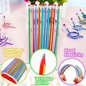 Resim 30 adet Esnek renkli kalem silgi ile birlikte, eğlenceli ve esnek plastik yazı aracı, parti hediyeleri, doğum günleri, Sevgililer Günü ve Noel hediyeleri için uygun 