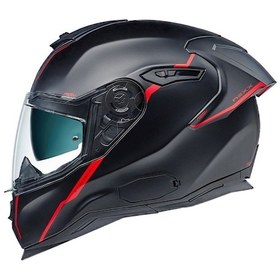 Resim Nexx Sx.100R Shortcut Mat Siyah Kırmızı Kask 
