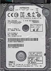 Resim Hitachi Hıtachı Z5K320-250 Sata3 5400Rpm 8Mb 2.5" 250Gb Notebook Hdd(Rfb) 