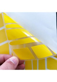 Resim Şerit Tasarımlı Taksi Sarısı Motosiklet Kask Sticker Çınar Extreme 