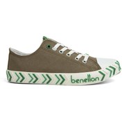 Resim Benetton® | BN-30626-3374 Beyaz Siyah - Erkek Spor Ayakkabı Benetton