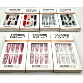 Resim Soli̇ngen Eli̇ze Desenli̇ Tirnak SLG1MHS 12 