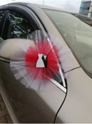 Resim Büşra Süsleme Gelin Damatlı Kırmızı Etekli Konvoy Süsü 20 Li 