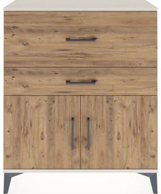 Resim Arges Şifonyer Tek Raflı 2 Çekmeceli 2 Kapaklı 88x30x106 Ayta... Aytaşı 