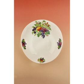 Resim Bursa Porselen Dekor Grapes Porselen Salata Kasesi 