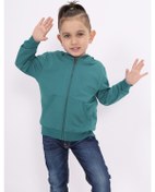 Resim Toontoy Erkek Çocuk Hırka Saks 