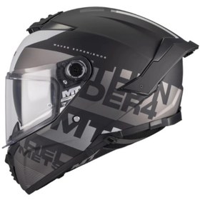 Resim Mt Helmets Thunder 4 Sv Waves B2 Kapalı Kask Siyah - Beyaz 