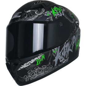 Resim Mts M-201 Full Face Motosiklet Çocuk Kaskı M1 Black 