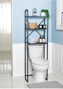 Resim Bye Concept More Metal Ayaklı 3 Raflı Banyo Rafı Klozet Üstü Dekoratif Raf Askılık Organizer 