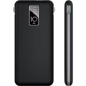 Resim Zore PW-05 Hızlı Şarj Led Göstergeli Micro Lightning Type-C Kablolu Taşınabilir Powerbank 10000mAh - Beyaz 