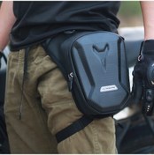 Resim Vkemall Erkekler İçin Savaşçı Bacak Çantası - Moto Bisiklet Yürüyüş Su Geçirmez Çok Fonksiyonlu Bel Çantası Siyah Çok Renkli 