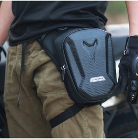 Resim Vkemall Erkekler İçin Savaşçı Bacak Çantası - Moto Bisiklet Yürüyüş Su Geçirmez Çok Fonksiyonlu Bel Çantası Siyah Çok Renkli 
