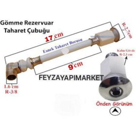 Resim Feyza Gömme (asma) Klozet Taharet Çubuğu 17 Cm 
