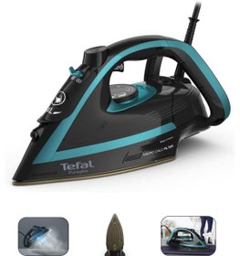 Resim TEFAL Maldiv & Black 3000 Watt Premium Buharlı Ütü - 280 G/dk - Otomatik Kapanma - Özel Taban 