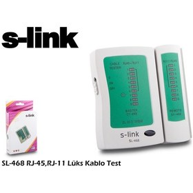 Resim S-Link Sl-468 Rj-45 Rj-11 Lüx Kablo Test Cihazı 