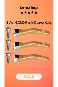 Resim shopdrm Üniversal Cezve Sapı Renkli Cezve Kulbu 3 adet 