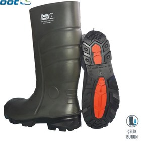 Resim Pollyboot Vega 43 Numara Çelik Burunlu Çizme Poliüratan 