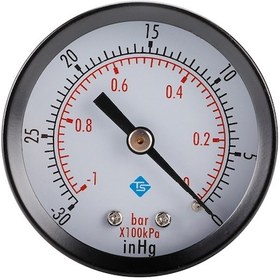 Resim Sones Çift Ölçekli Vakum Mini Darbeye Dayanıklı Basınç Ölçer 