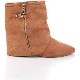 Resim Taba Hakiki Deri Kadın Bot & Bootie K02678021002 Taba 