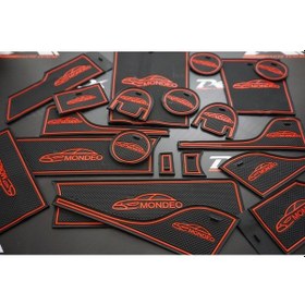 Resim Ford Mondeo 2013 - 2016 Araç Içi Silikon Kaymaz Ped Kaplama Seti (547229126) 