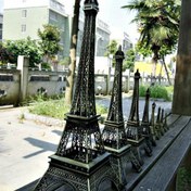 Resim Paris hatıraları Eyfel Kulesi figür heykeli Mimari model Moda romantik retro bronz heykel Ev masaüstü metal dekoratif süslemeler 