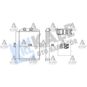 Resim Radyatör Kalorifer Kangoo 08 / Master Iıı 10 / Cıtan 12 Brazıng 2711500q0g 