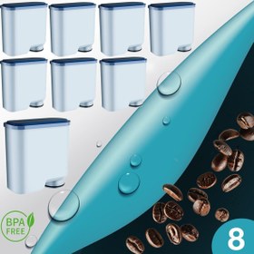 Resim Shuii Pure Kafe PH012 - Philips Saeco Aquaclean için 8 Adet Kahve Makinesi Su Filtresi 