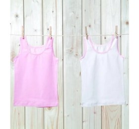 Resim Blackspade Kız Çocuk Atlet 2'li Paket 1297 - Pembe Beyaz 