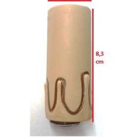 Resim E-14 Kahve Mum Duy 8.3 Cm 4 Adet A1216 