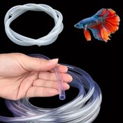 Resim 1 adet PVC/Silikon Akvaryum Oksijen Pompası Hortumu, Akvaryum Balık Tankı Havuzu Pompası Tüp Gıda Sınıfı Hortum 