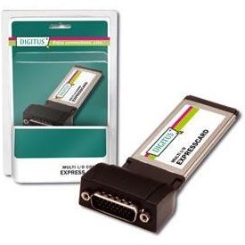 Resim DS-31207 Digitus 1 port PCMCIA Seri (RS 232) ve 1 port PCMCIA Paralel (DB25) Express Kart 
