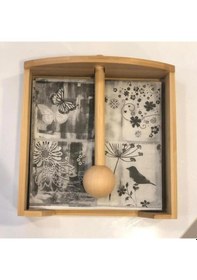 Resim Mien Dayanıklı Bambu Peçetelik 7b15b Ahşap 