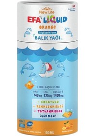 Resim Efa Portakallı Balık Yağı Şurubu 150ml 