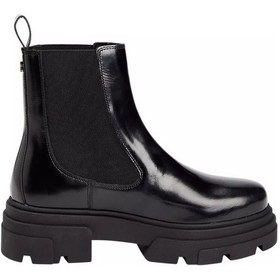 Resim Tommy Hilfiger Kadın Kalın Tabanlı Chelsea Bot - Siyah-10351 Triple Black 