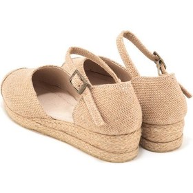 Resim Star Tombis Gerçek Elişi Hasır Jüt Bantlı Günlük Kadın Espadril Handmade Hasır 