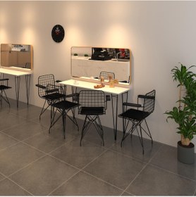 Resim Knsz masa sandalye takımı hem75mazlum byzsyh 140*040 klç 4 sandal 