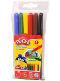 Resim PLAY-DOH PLAY-KE004 KEÇELİ KALEM 2MM 6 RENK 