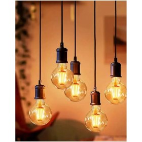 Resim Decory 4,5 Watt G95 Rustik Led Ampul Bal Renk Kırılmaz Gövde Gün Işığı E27 Duylu 