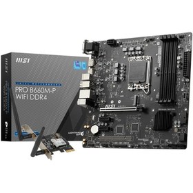 Resim MSI Pro B660m-p Wıfı Ddr4 Intel B660 Soket 1700 Ddr4 4600mhz (oc) M.2 Anakart 