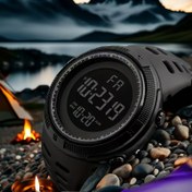 Resim Erkekler ve Kadınlar için Canlı Siyah Dijital Spor Saati - Şık, Çok Fonksiyonlu, Kronometre, Alarm Saati ve Tarih Gösterimi ile, Dayanıklı PC Kasa ve Silikon Kayış, Öğrenciler, Çiftler ve Açık Hava Aktiviteleri için Mükemmel, Öğrenci Saati | Trendy Saat | Dayanıklı Su Geçirmez Saat 