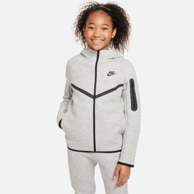 Resim Nike Sportswear Smooth Tech Fleece Full-Zip Hooded Çocuk Ceket 