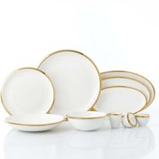 Resim Korkmaz Elektra Collection 60 Parça Gold Yemek Takımı A8056 