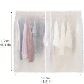 Resim Willowhaven Beyaz Xl Toz Geçirmez Askılı Giysi Kılıfı, Dolap Düzenleyici Hafif Mobilya Koruyucu 