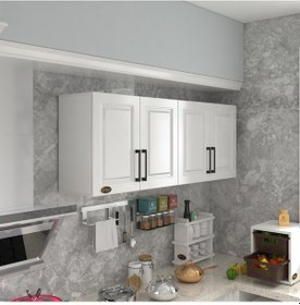 Resim Kenzlife Hazır Mutfak Dolabı Havuç90 Byz Mod1 90 160 32 Mebran Kapak Suntalam Gövde Beyaz 