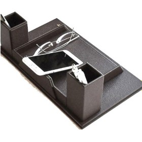 Resim Tabac Deri Masa Üstü Telefon Ve Gözlük Tutucu - 362 