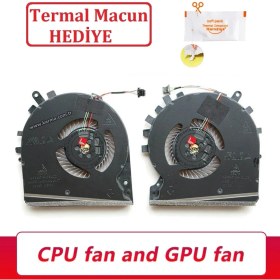 Resim Afila Hp Pavilion Gaming 15-DK2037NT Işlemci Cpu, Ekran Kartı Gpu Fanı, Sağ-Sol Set (1 Takım Fan) 