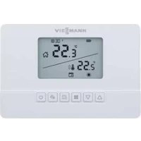 Resim Viessmann 300S Rf Kablosuz Oda Termostatı Dijital Ekranlı On/Off Özellikli Beyaz Model 