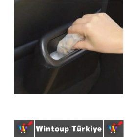 Resim Dayanıklı Oto Temizlik Kapı Yanı Arka Koltuk Klipsli Kolay Montaj Araç Içi Kapaklı Çöp Kutusu 2 Adet 