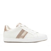 Resim Geox Kadın Beyaz Blomiee Bağcıklı Deri Sneaker D366hf054ajc1327 