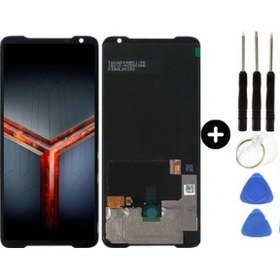 Resim Asus Rog Phone 2 Zs660kl Uyumlu Lcd Ekran Dokunmatik + Tamir Seti 